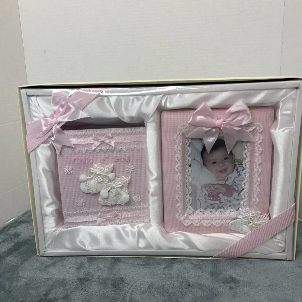 Child Of God Photo Book w/Matching Photo Frame Box Set Pink Girls